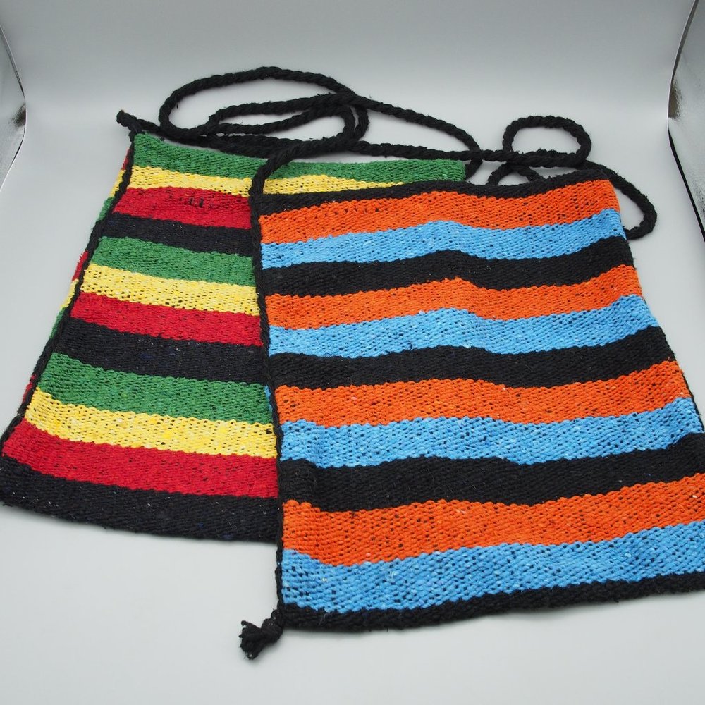 Vintage MOLINA Indian Crossbody Bags 12x14 Lot of 2 Bohemian